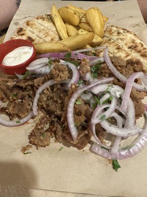 Veganes Gyros  at Trilogia in Rhodes