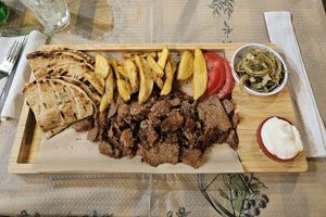 Gyros at Trilogia in Rhodes