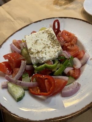 Greek Salat  at Trilogia in Rhodes