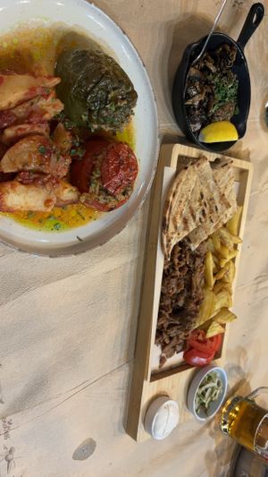 Mixed Vegan food   at Trilogia in Rhodes