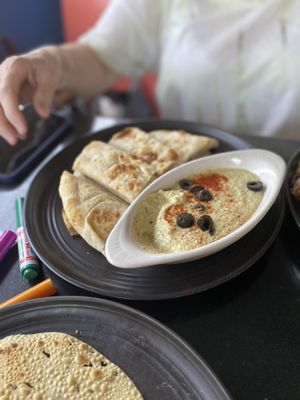 My favorite hummus!! at Cosmic Cafe in Dallas