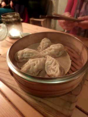 Vegan dumplings #Veganuary at DOWN to EARTH Noodles in Cologne