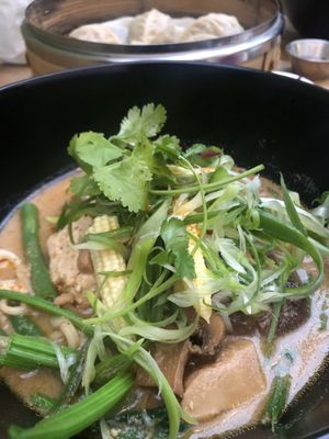 Vegane Nudelsuppe  at DOWN to EARTH Noodles in Cologne