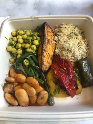 Ready made food vegan selections   at Living Green Cafe in Boca Raton