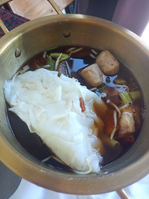 Noodle soup (it looks like this because of take away) at Shukiat Jaymart - ชูเกียรติเจมาร์ท in Takua Pa