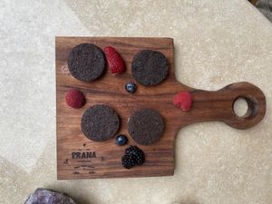 Vegan almond flour cacao cookies  at Prana Café in Cancun