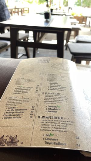Speisekarte  at An Nam in Koblenz