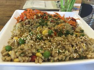 Salads at Aum Shanti Vegetarian Cafe and Gallery in Frankston