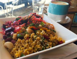 Salads at Aum Shanti Vegetarian Cafe and Gallery in Frankston