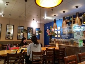 Dining room at MOC Kitchen in London