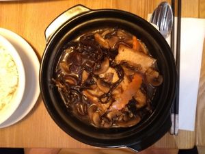 Mushroom hotpot at MOC Kitchen in London