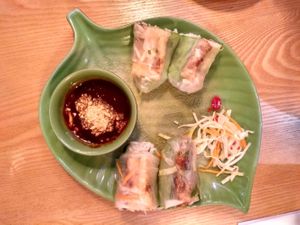 Tofu summer rolls at MOC Kitchen in London