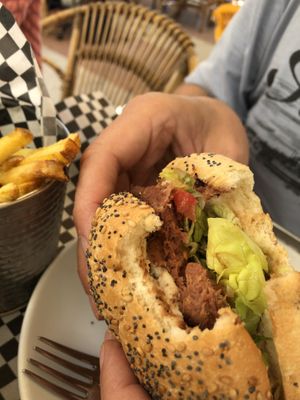 Vegan Burger  at Croak's in Roses