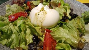 Burrata at Croak's in Roses