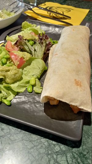 Wrap veggie at Croak's in Roses