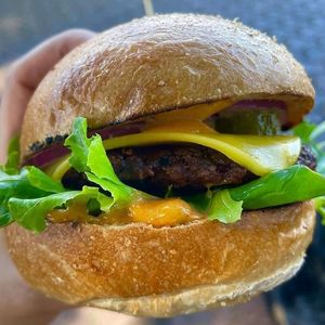 V-Mac Burger at Coco's Plant Powered in Sunshine Coast