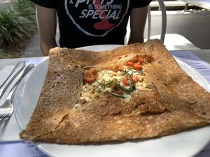 Sweet but savoury  at Flo's Crêperie in Noosa Heads