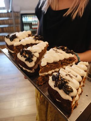 Carrot cake /vegan/ at Linka in Budapest