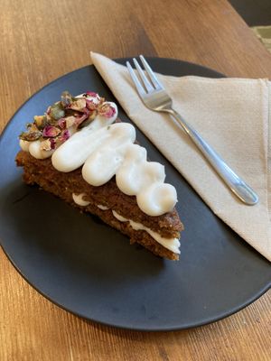 Vegan carrot cake   at Linka in Budapest