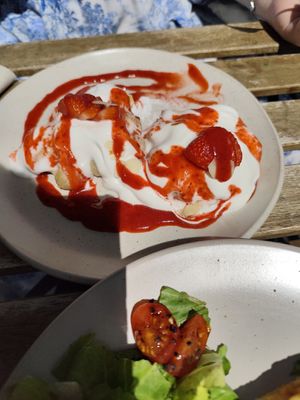 Sweet waffles at Linka in Budapest