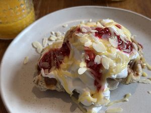 Vegan waffle   at Linka in Budapest
