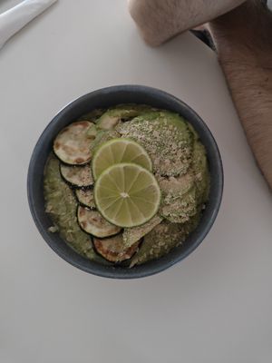Vegan risotto verde at BUNT Bistro in Cluj-napoca