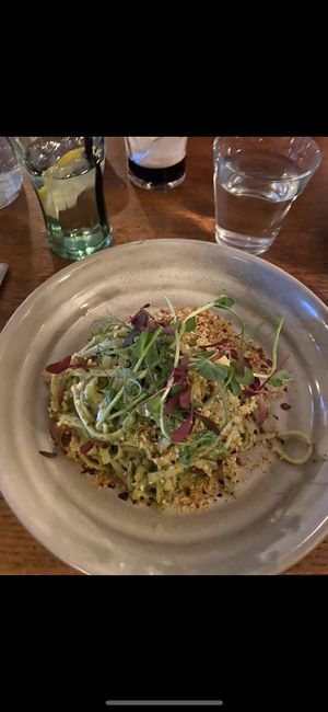Vegan linguine! - unique flavour!  at The Peterville Inn in St Agnes