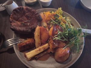 Vegan Yorkshire pud!!! at The Peterville Inn in St Agnes