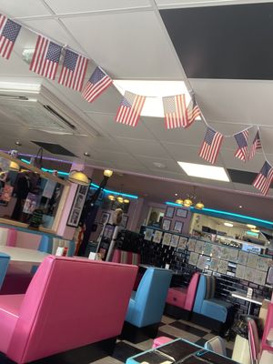 Proper American style diner at Grumpy's Diner in Southend-on-sea