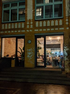 From outside at Buya Izakaya Ramen in Berlin