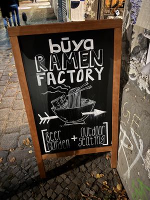 Street sign.  at Buya Izakaya Ramen in Berlin