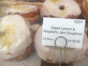 Lemon donut  at Galeta Bakery in North London