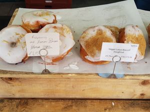 Vegan donuts at Galeta Bakery in North London