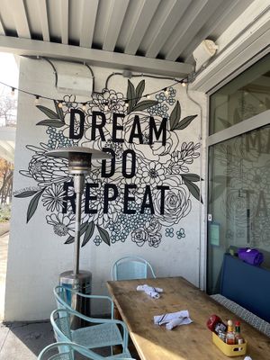 Outside mural/patio  at Dream Cafe - Uptown in Dallas