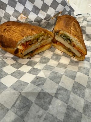 Vegan Chicken Parm at Bozzelli's in Springfield