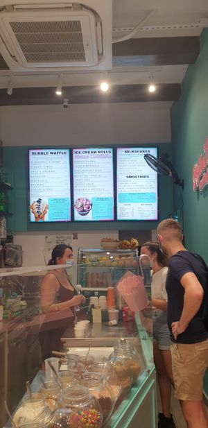 Inside at Roll & Chill in Valletta