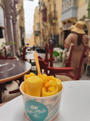 Mango rolls at Roll & Chill in Valletta