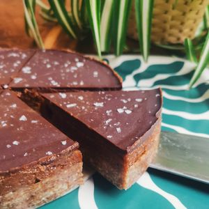 Salted Caramel Tart at Smoosh in Tynemouth