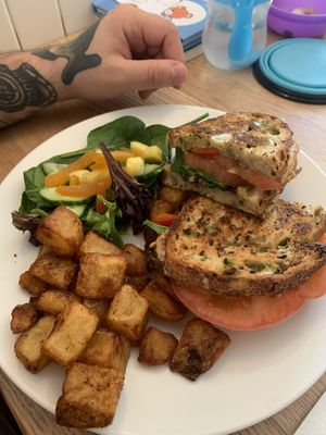 Grilled Cheese Vegan San Marzano #Veganuary at Le Toasteur Villeray in Montreal
