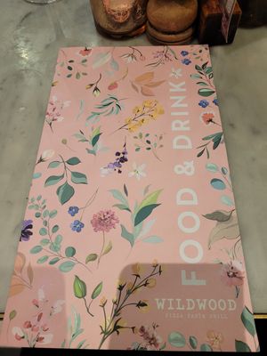 Menu at Wildwood in Llandudno