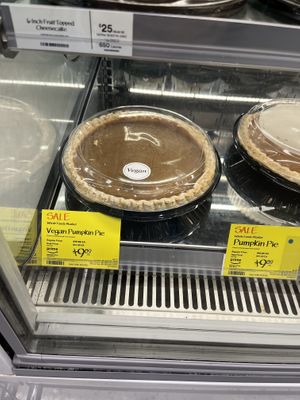 Vegan pies  at Whole Foods Market in Asheville