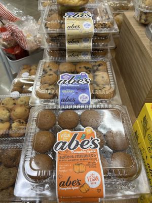 Abe’s muffins and cakes are all vegan  at Whole Foods Market in Asheville