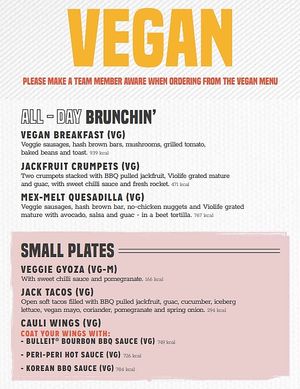 Menu part 1 at Turing Tap in Manchester