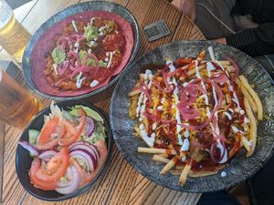 Vegan food at Turing Tap in Manchester