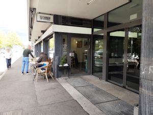 Outdoor seating at Tillsamman in Zurich