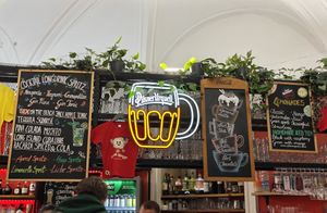 Bar at Retró Lángos Budapest in Budapest
