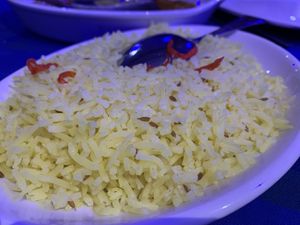 Plain pilau  at Millennium in Durham