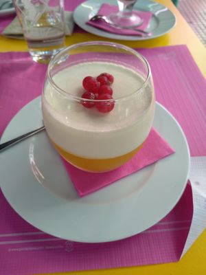 Pannacotta at Freedom Pizza in Madrid