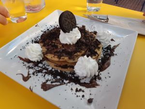 Pancakes at Freedom Pizza in Madrid