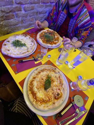 Las pizzas son individuales  #Veganuary at Freedom Pizza in Madrid